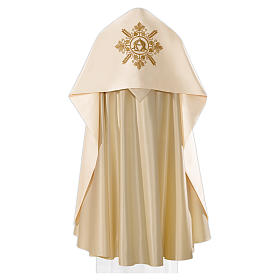 Copes, Roman Chasubles and Dalmatics: Humeral veil with gold embroidery Alpha Omega