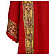 Dalmatic in polyester with gallon applied on the front, Vatican fabric s2