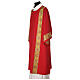 Dalmatic in polyester with gallon applied on the front, Vatican fabric s3