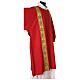 Dalmatic in polyester with gallon applied on the front, Vatican fabric s4