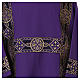 Dalmatic with decoration trim on front, Vatican fabric 100% polyester s2