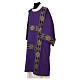 Dalmatic with decoration trim on front, Vatican fabric 100% polyester s3