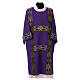 Deacon Dalmatic with decoration trim on front, Vatican fabric 100% polyester s1
