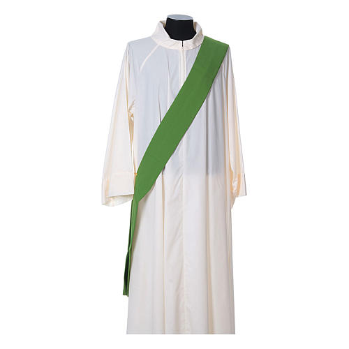 Deacon Dalmatic with front decoration trim made in Vatican fabric 100% polyester 9