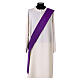 Dalmatic with decoration trim on front and back made in Vatican fabric 100% polyester s16