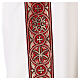 Dalmatica gallone applicato fronte retro tessuto 100% poliestere Vatican s2