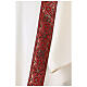 Dalmatica gallone applicato fronte retro tessuto 100% poliestere Vatican s4
