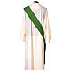 Eucharistic Dalmatic with decoration trim on front and back made in Vatican fabric 100% polyester s8