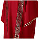Eucharistic Dalmatic with decoration trim on front and back made in Vatican fabric 100% polyester s4