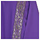 Eucharistic Dalmatic with decoration trim on front and back made in Vatican fabric 100% polyester s6