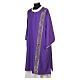Eucharistic Dalmatic with decoration trim on front and back made in Vatican fabric 100% polyester s9