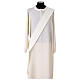 Eucharistic Dalmatic with decoration trim on front and back made in Vatican fabric 100% polyester s15