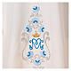 Marian Dalmatic with daisies embroidery on front and back made in Vatican fabric 100% polyester s5