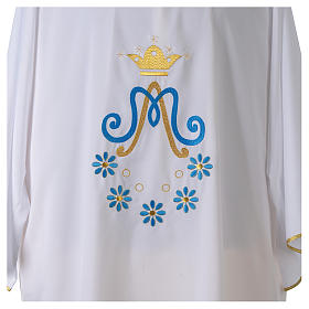 Dalmatic with Roll Collar with Marian symbol and daisies, light