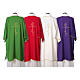 Ultralight Deacon Dalmatic with Peace and lilies embroidery on front and back, Vatican fabric 100% polyester s2