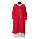 Ultralight Deacon Dalmatic with Peace and lilies embroidery on front and back, Vatican fabric 100% polyester s4