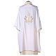 Ultralight Deacon Dalmatic with chalice, grapes and wheat embroidery on front and back, Vatican fabric 100% polyester s9
