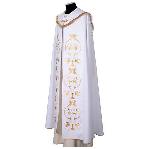 Pluviale mit goldenen Stickerei Polyester Vatican 10