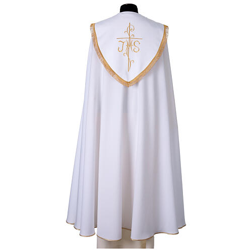 Cope cape with rich embroidery in Vatican fabric 12