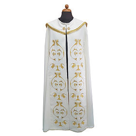 Chape avec riche broderie tissu Vatican polyester