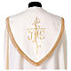 Chape avec riche broderie tissu Vatican polyester s3