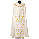 Piviale con ricco ricamo tessuto Vatican poliestere s1
