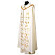 Piviale con ricco ricamo tessuto Vatican poliestere s9