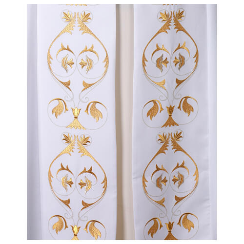 Capa asperges com bordado rico tecido Vatican poliéster 8
