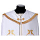 Capa asperges com bordado rico tecido Vatican poliéster s6