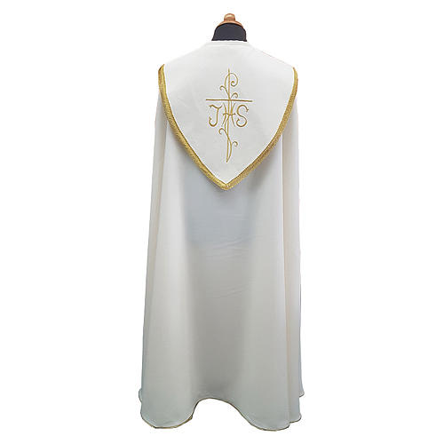 Cope cape with rich embroidery in Vatican fabric 2