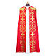 Cope cape with stole trim application in Vatican fabric, 100% polyester s1