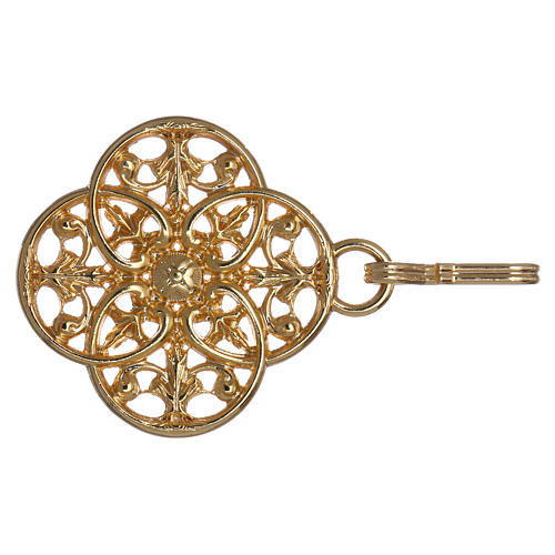 Gold-plated cope clasp with chain 3