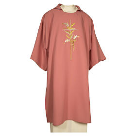 Embroidered Deacon Dalmatic with symbol of the cross and of intertwined ears of wheat