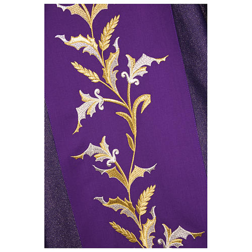 Dalmatic with embroidered orphrey - wool polyester viscose 2
