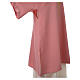 Pink Dalmatic 100% made in polyester with stylized cross and ear of wheat s5