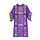 Dalmatic 80% wool with golden satin, double twisted yarn s1