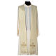 Satin cope with gold cross decoration, ivory s8