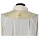 Satin cope with gold cross decoration, ivory s9