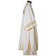 Dalmatic with IHS symbol and golden decoration on gallons, ivory s5