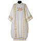 Dalmatic with embroidered lateral bands and IHS symbol s1