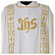 Dalmatic with embroidered lateral bands and IHS symbol s2