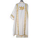 Dalmatic with embroidered lateral bands and IHS symbol s4