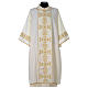 Dalmatic with golden embroidered orphrey, ivory s1