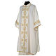 Dalmatic with golden embroidered orphrey, ivory s3