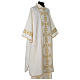 Dalmatic with golden embroidered orphrey, ivory s4