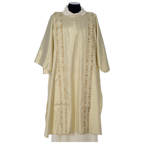 Dalmatic with modern golden decoration on gallon, gold 1