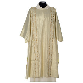 Gold dalmatic with modern lateral banding