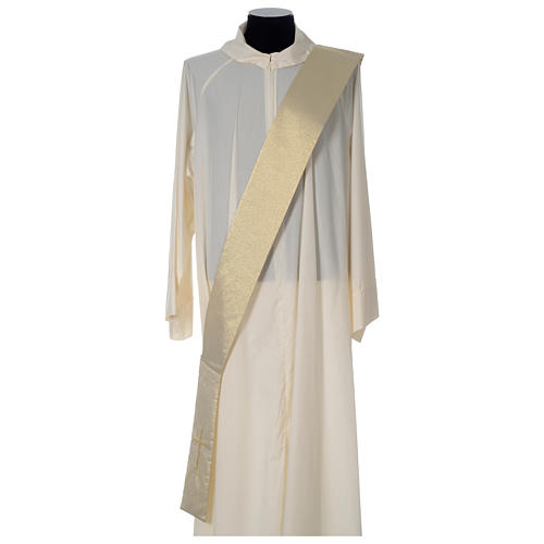 Gold dalmatic with modern lateral banding and cross 6
