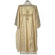 Gold dalmatic with modern lateral banding and cross s4