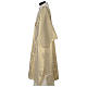 Gold dalmatic with modern lateral banding and cross s5